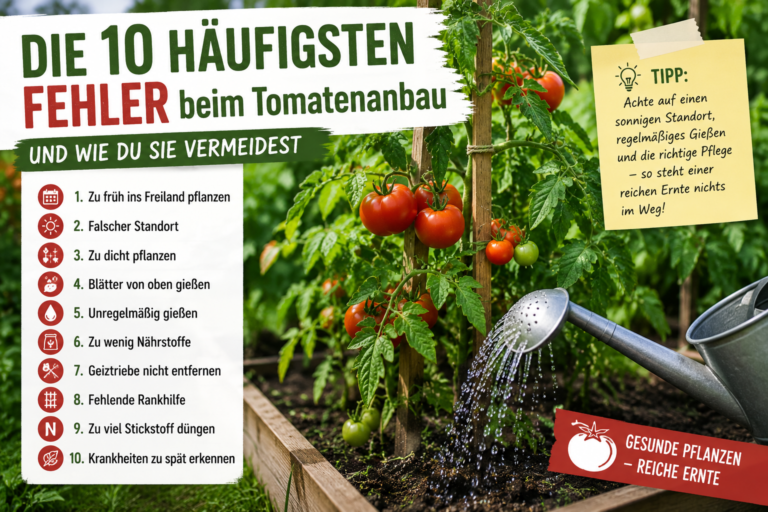 Fehler beim Tomatenanbau