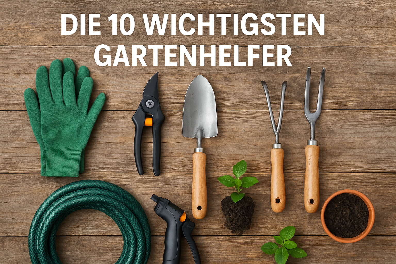 Die 10 wichtigsten Gartenhelfer: Tools