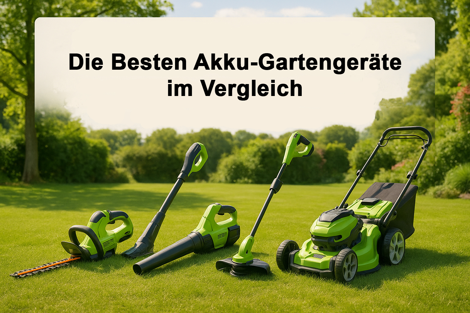 Die besten Akku-Gartengeräte im Vergleich – Ratgeber